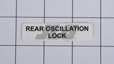10138237 Decal, Rear Oscillation Lock I | JLG
